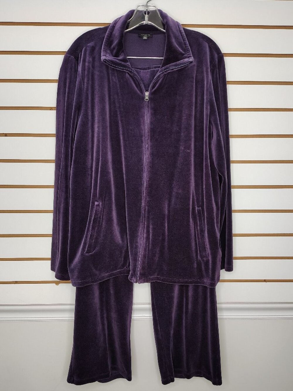 Talbots Y2K Velour Tracksuit Size 2X